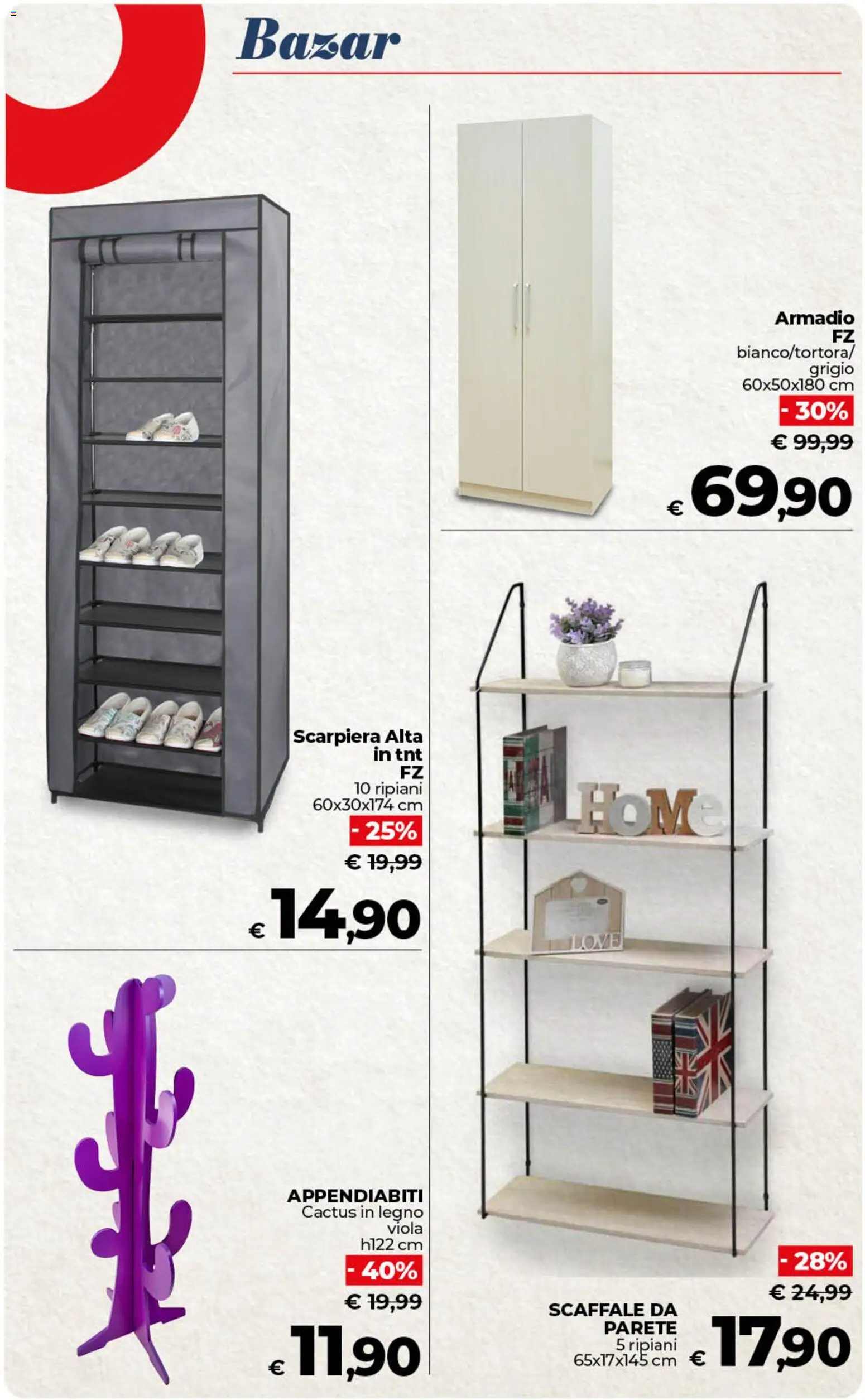 Volantino COOP del 07.04.2026 | Pagina: 51 | Prodotti: Scaffale, Scarpiera, Cactus, Appendiabiti