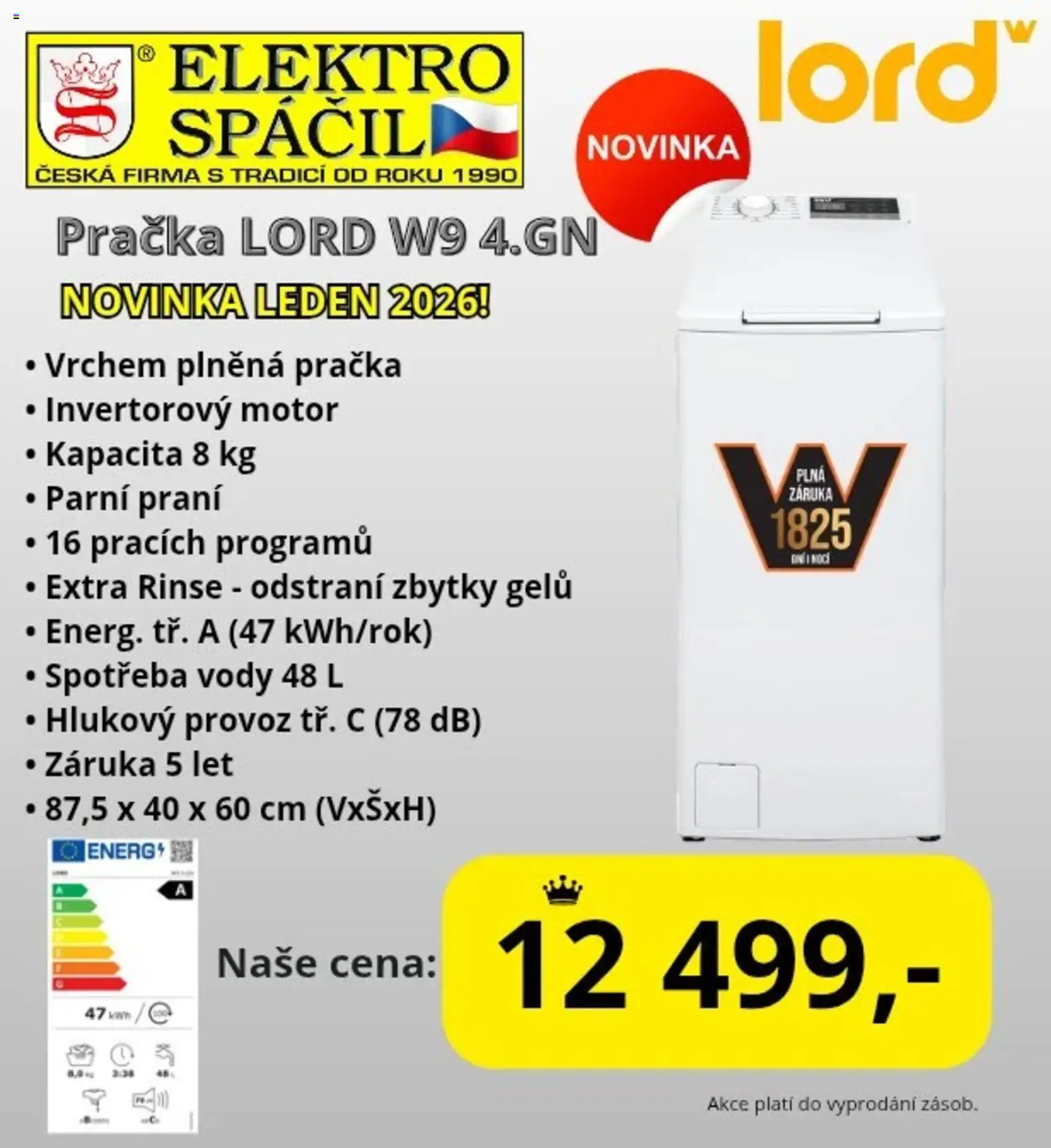 Elektro Spáčil leták od 04.02.2026 | Strana: 1 | Produkty: Pračka, Elektro, Dove