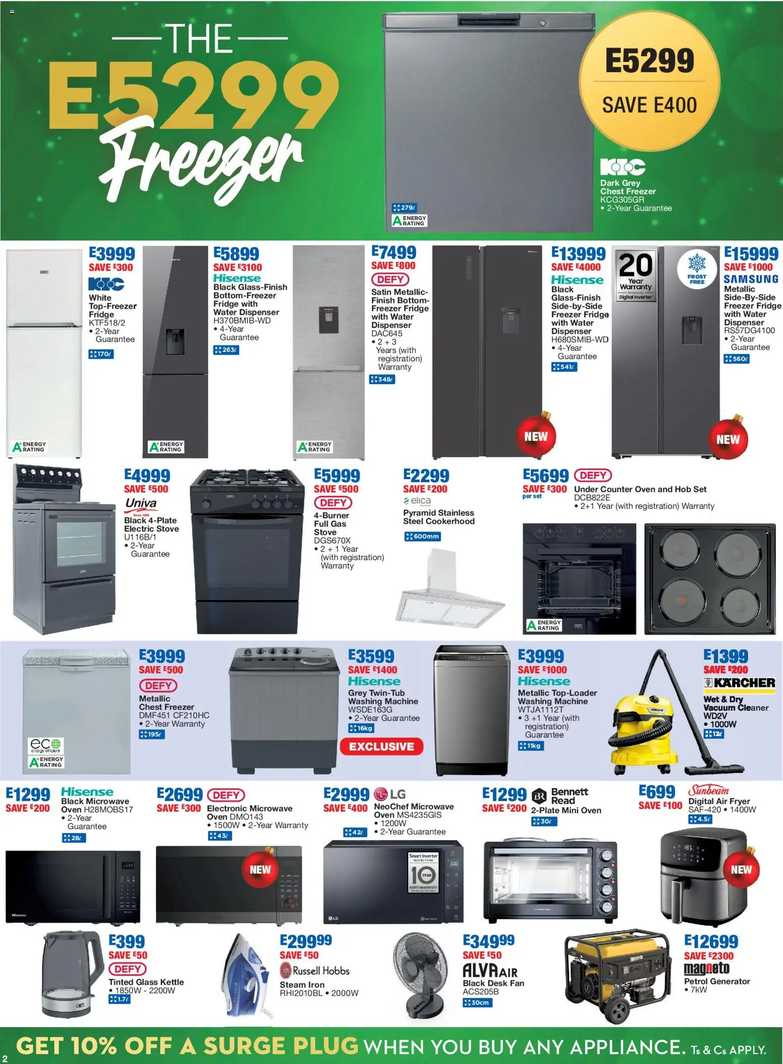 New OK Furniture catalogue – valid from 24.11.2025 | Page: 2 | Products: Fryer, Freezer fridge, Fridge, Water