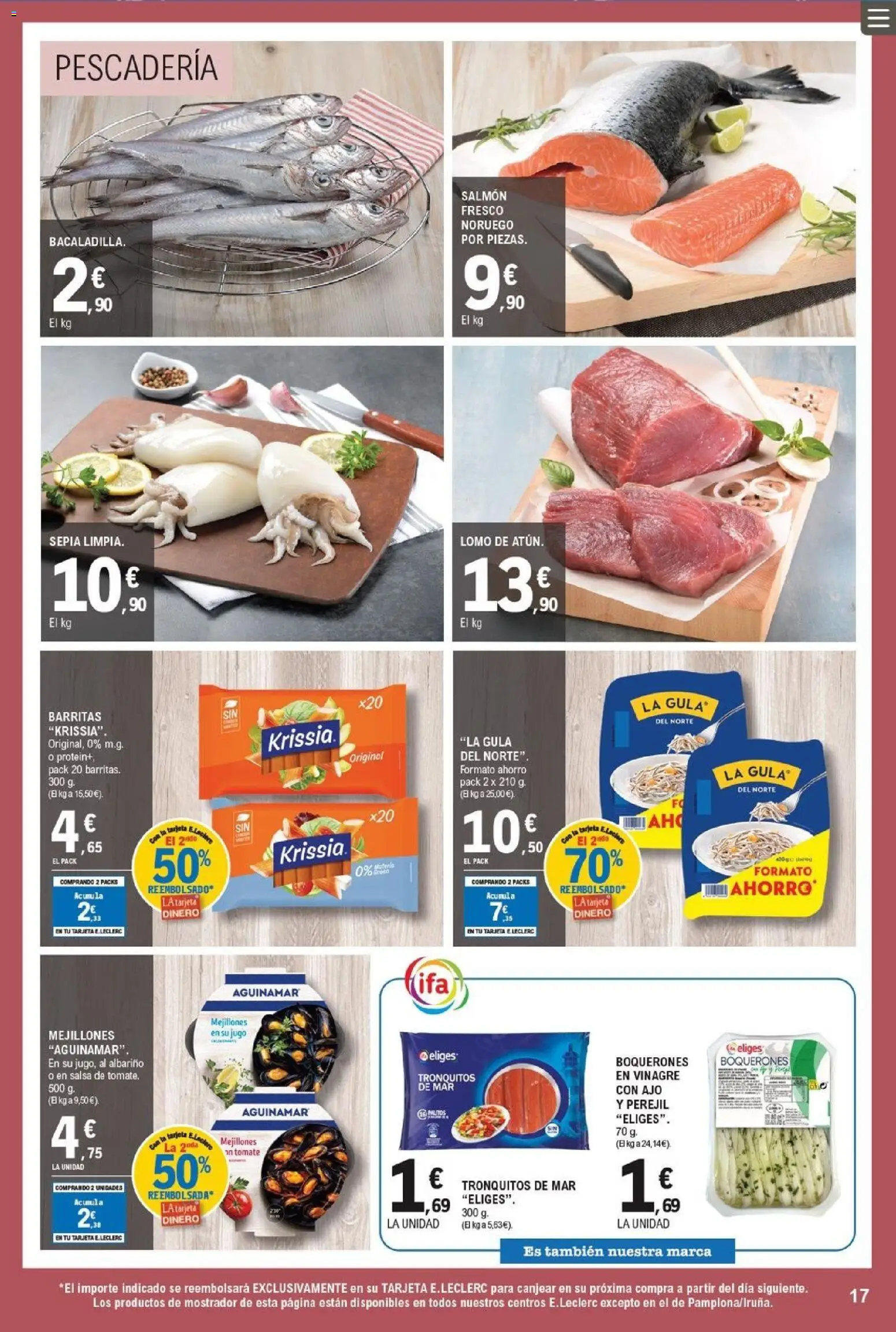 E.Leclerc folleto │ válido desde el 22.04.2026 | Página: 17 | Productos: Jugo, Δεξαμενή