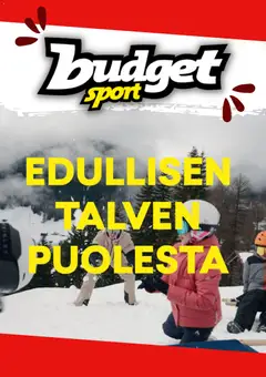 Budget Sport-mainoslehti voimassa 22.01.2026 alkaen