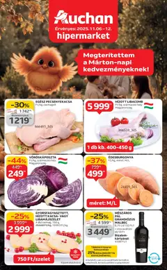 Auchan Akciós újság - amely érvényes a következő dátumtól: 06.11.2025