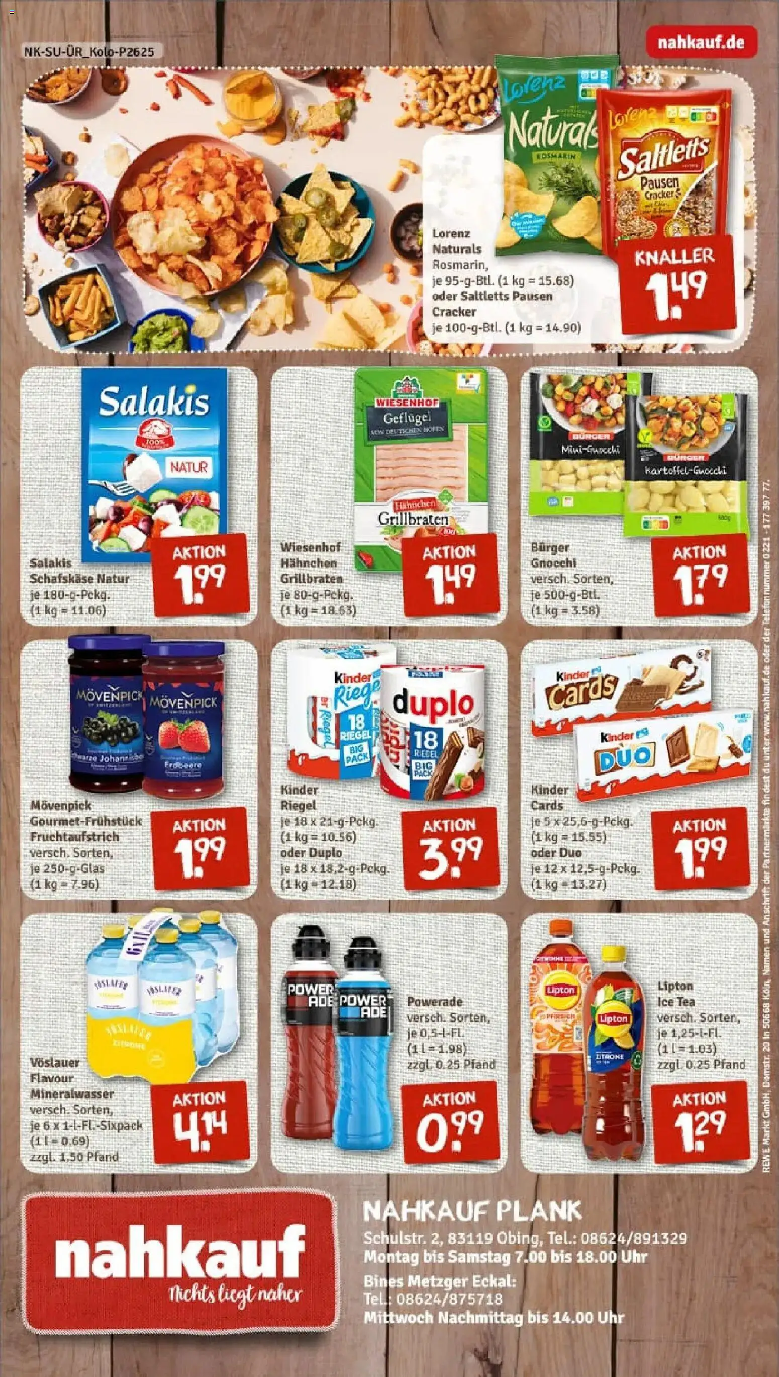 Rewe prospekt Obing	 – gültig ab 26.01.2026 | Seite: 8 | Produkte: Hahnchen, Mineralwasser, Powerade, Uhr