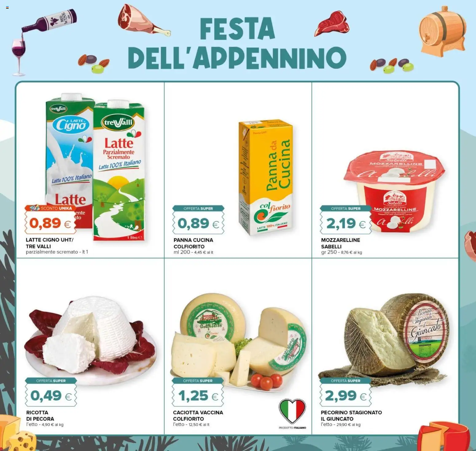 Volantino Tigre del 21.11.2025 | Pagina: 2 | Prodotti: Panna, Latte, Latte parzialmente scremato, Pecorino