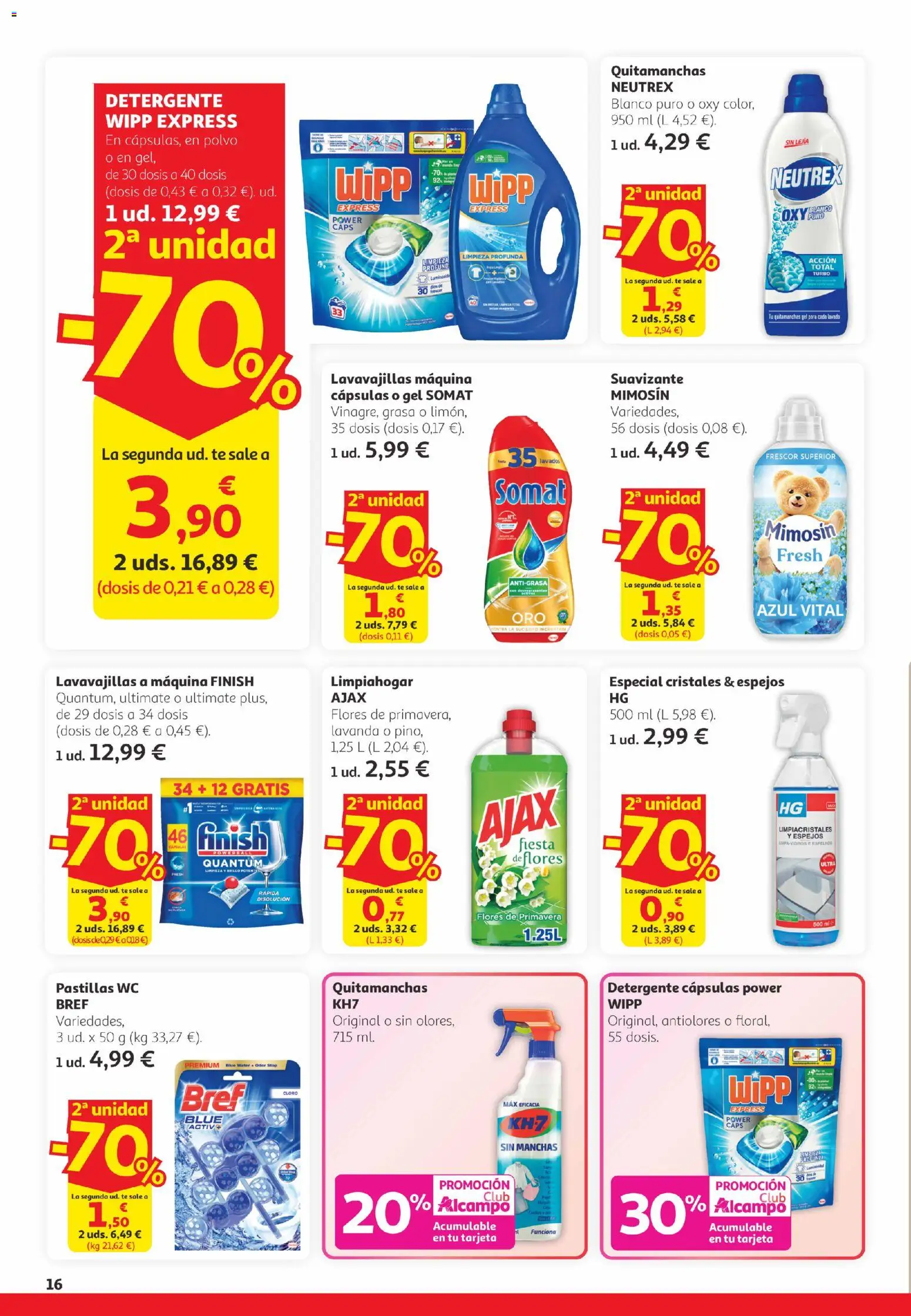 Alcampo -  Canarias │ válido desde el 26.02.2026 | Página: 16 | Productos: Polvo, Quitamanchas, Detergente, Té