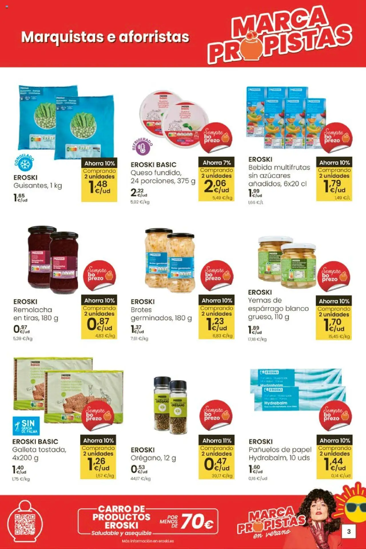 Eroski - Ofertons para conquistarte │ válido desde el 14.08.2025 | Página: 3 | Productos: Queso