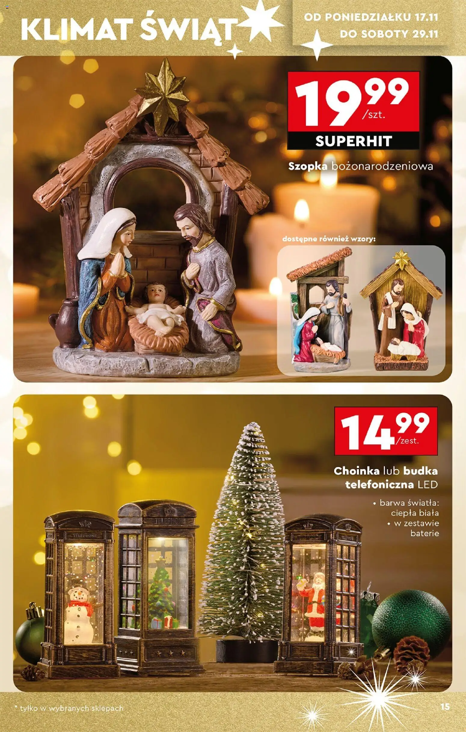 Biedronka Black Friday od 15.11.2025 | Strona: 17 | Produkty: Choinka, Baterie
