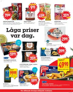 PIZZA SLICE, 140g Djupfryst Olika sorter - Förhandsvisning av reklamblad från butik Willys aktuell från 08.12.2025 | Sida: 5 | Produkter: Falukorv, Pizza, Pasta, Pesto