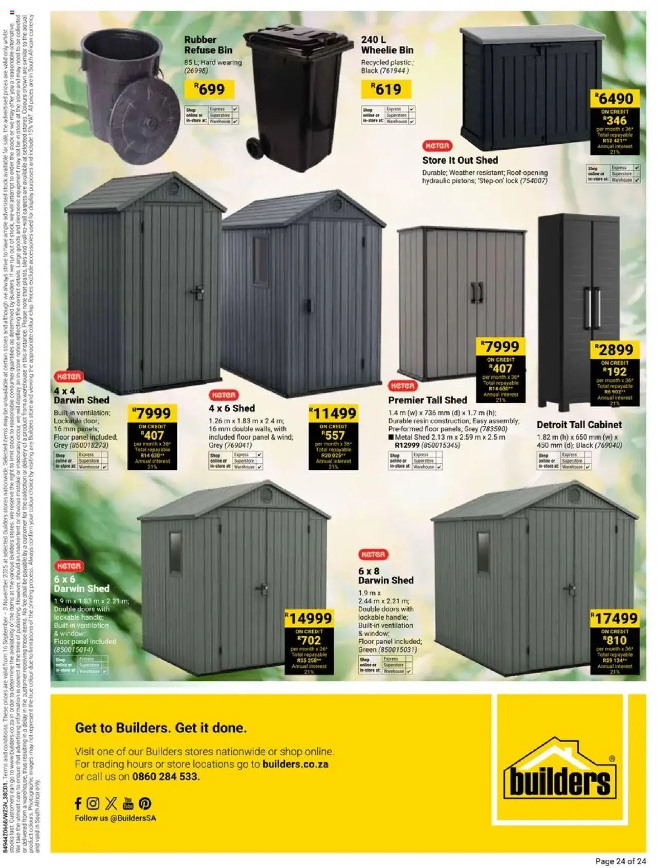 New Builders catalogue – valid from 16.09.2025 | Page: 24 | Products: Lock, Stock