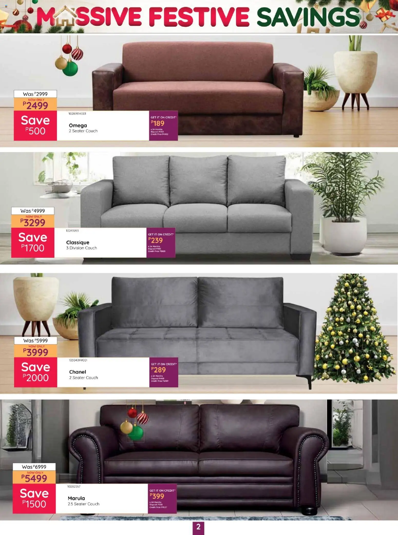 New Bradlows catalogue – valid from 02.12.2025 | Page: 2 | Products: Seater, Couch