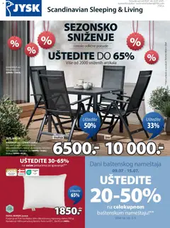 Jysk Sezonsko sniženje - pregled Jysk kataloga - važi od 09.07.2025