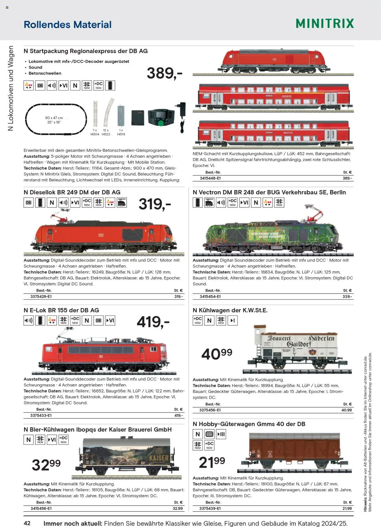 Conrad  Modellbahn Katalog - gültig ab dem 25.08.2025 | Seite: 44