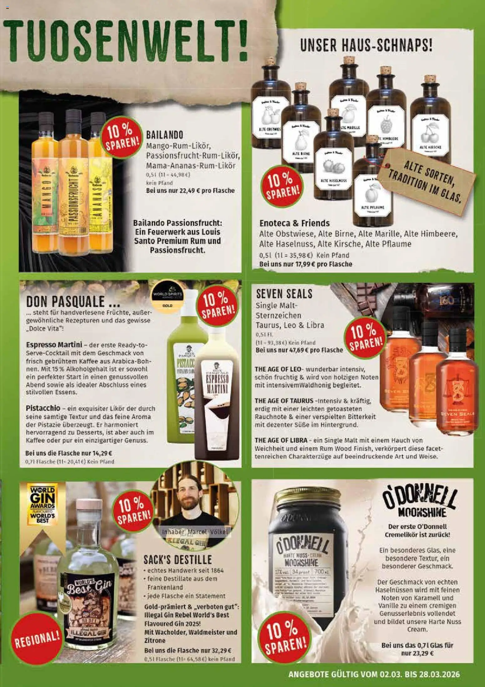 Markgrafen Prospekt – gültig ab 16.03.2026 | Seite: 3 | Produkte: Kaffee, Likör, Zitrone, Gin