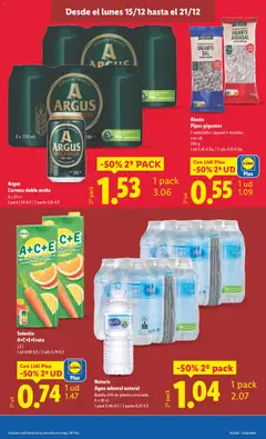Vista previa Lidl folleto válido desde el 15.12.2025 | Página: 19 | Productos: Cerveza, Zanahoria, Agua mineral