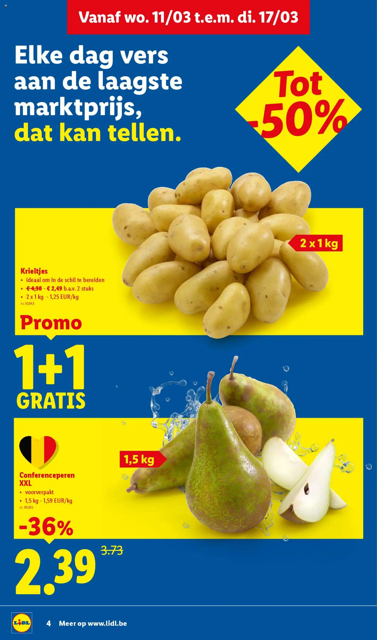 {H1} | Pagina: 4 | Producten: Krieltjes, Kan