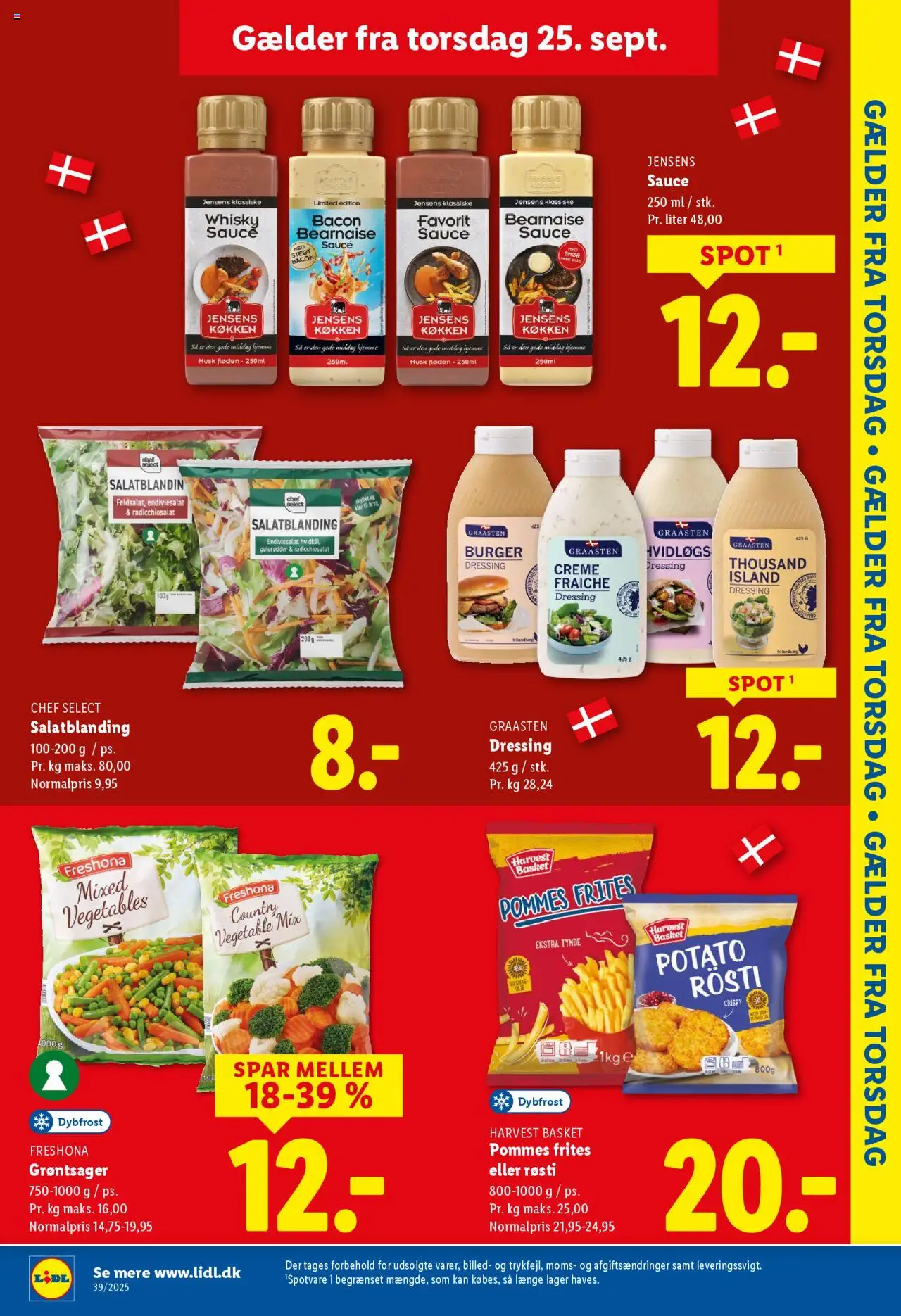 Lidl tilbudsavis – gyldig fra 21.09.2025 | Side: 31 | Produkter: Creme, Pommes frites, Gulerødder, Bacon
