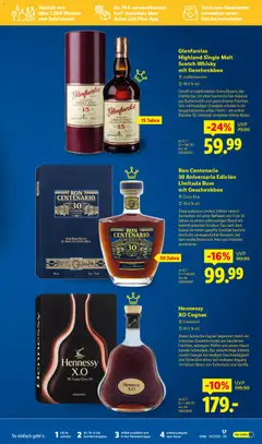 Náhled letáku Lidl Německo leták - März od 01.03.2026 | Strana: 17 | Produkty: Finish, Rum, Whisky, Hennessy