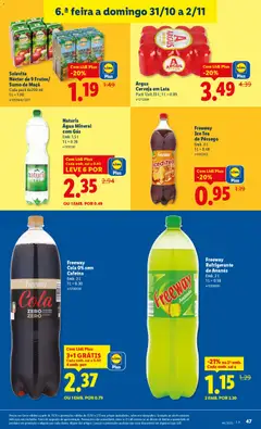 Pré-visualização Solevita Néctar de 9 Frutos/ Sumo de Maçã, Cada pack 6x200 ml válido de 27.10.2025 | Página: 47 | Produtos: Maça, Cerveja, Água mineral, Soda
