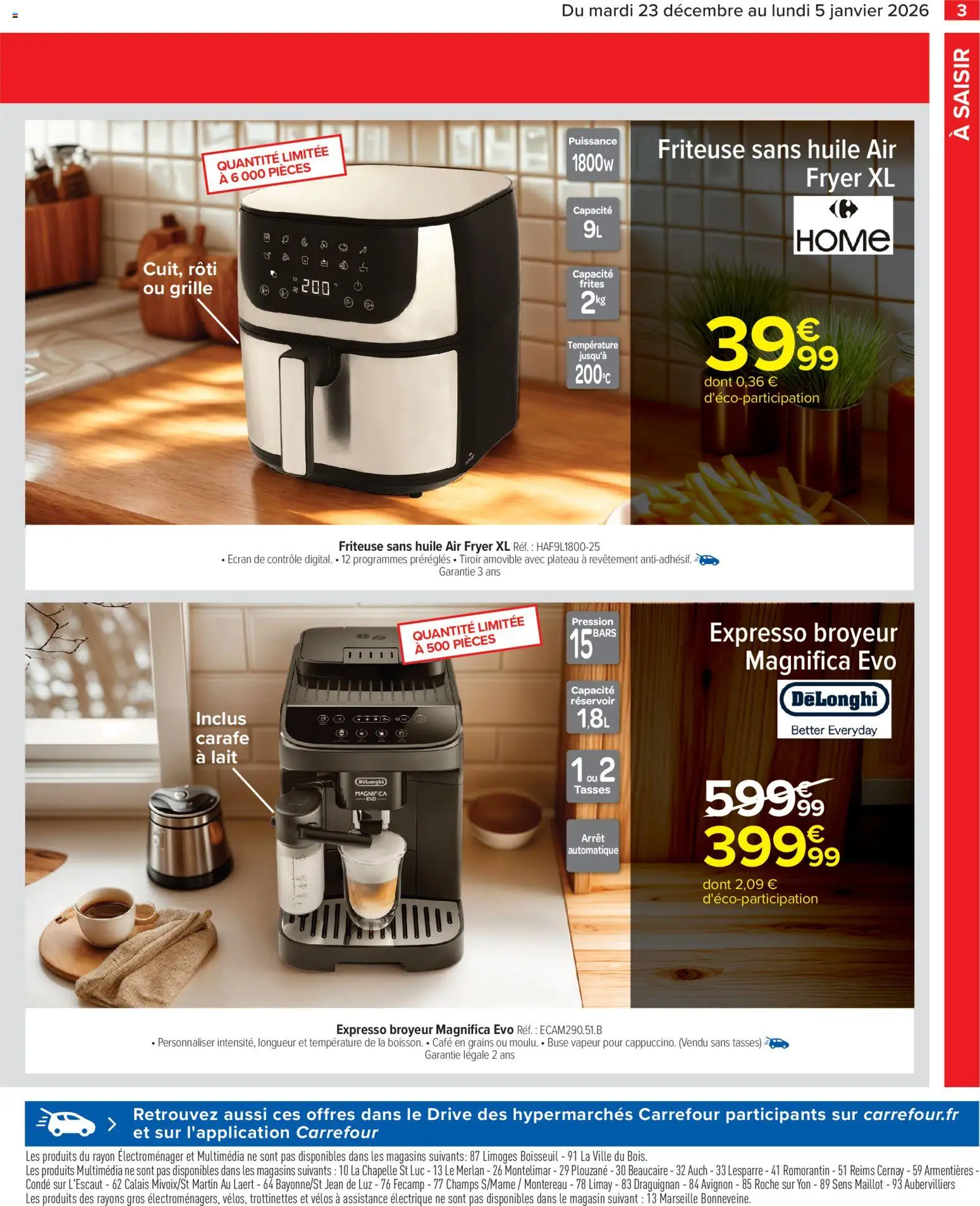 {H1} | Page: 5 | Produits: Broyeur, Air fryer, Huile, Tasses