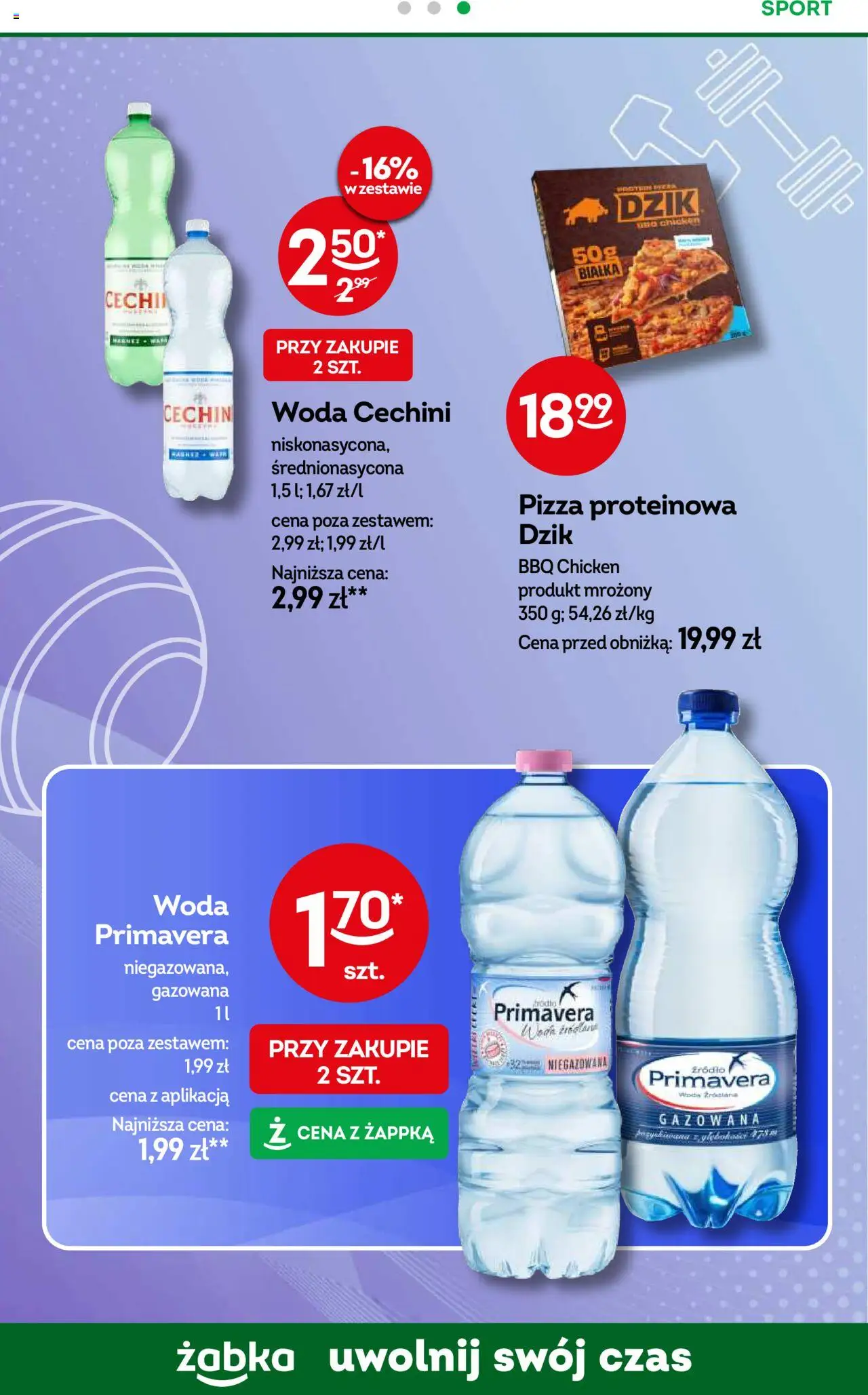 Żabka Gazetka od 10.09.2025 | Strona: 62 | Produkty: Pizza, Woda