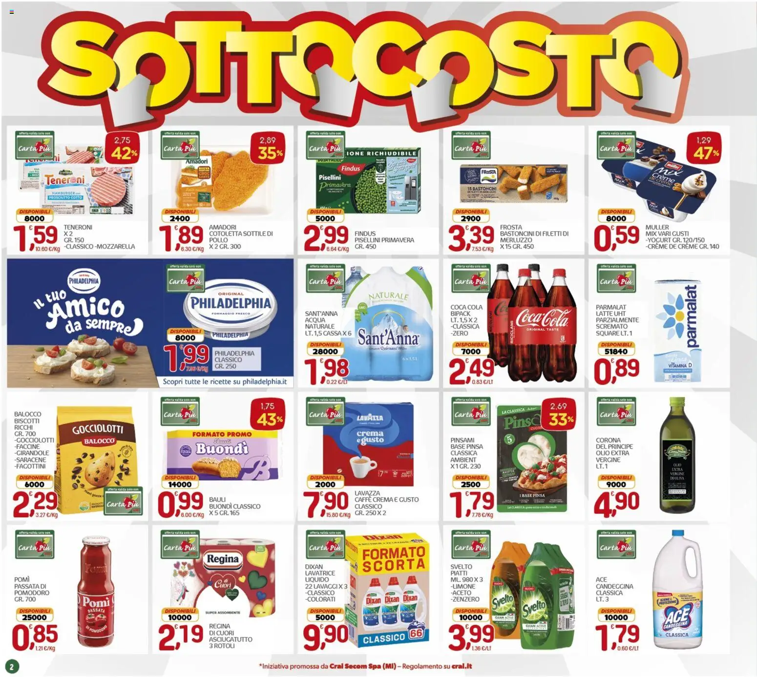 Volantino CRAI del 05.03.2026 | Pagina: 2 | Prodotti: Pollo, Pomodoro, Formaggio, Lavatrice