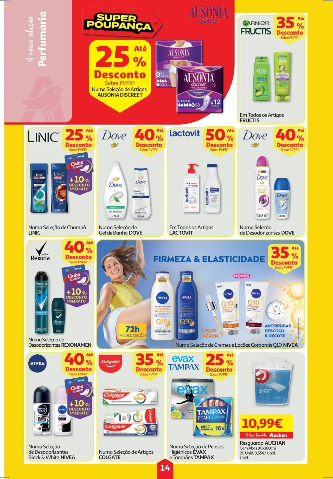 Auchan folheto │ válido de 21.08.2025 | Página: 14 | Produtos: Gel de banho, Sérum, Banho