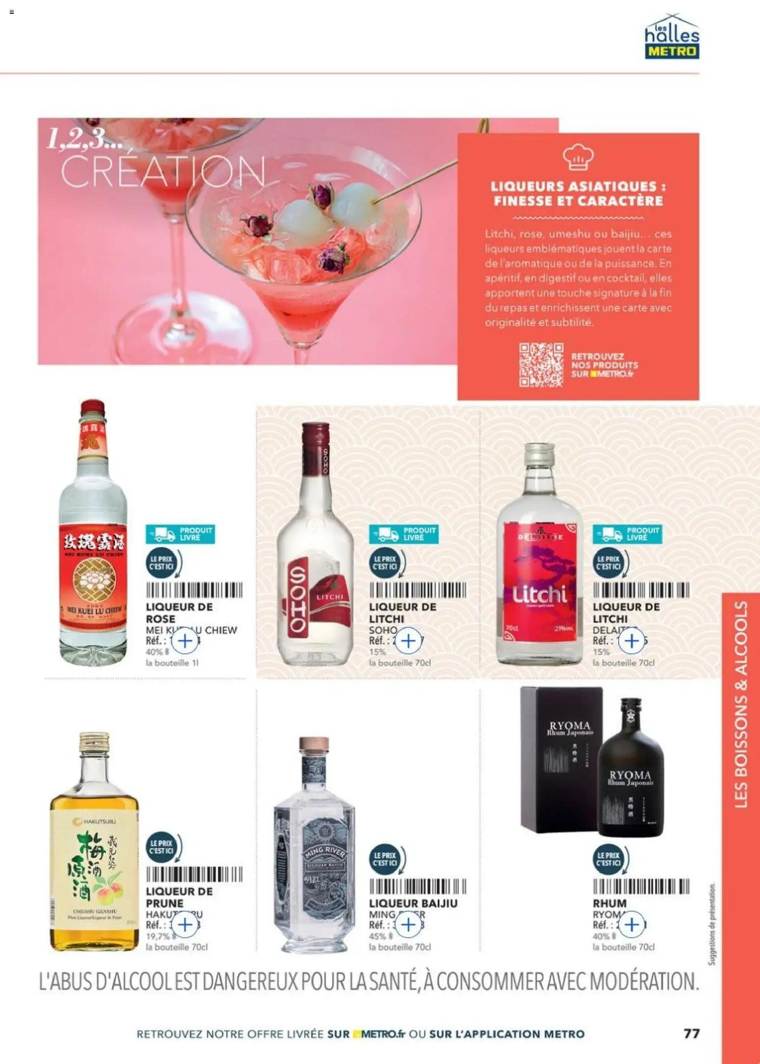 {H1} | Page: 77 | Produits: Liqueur, Alcools, Rhum, Livre