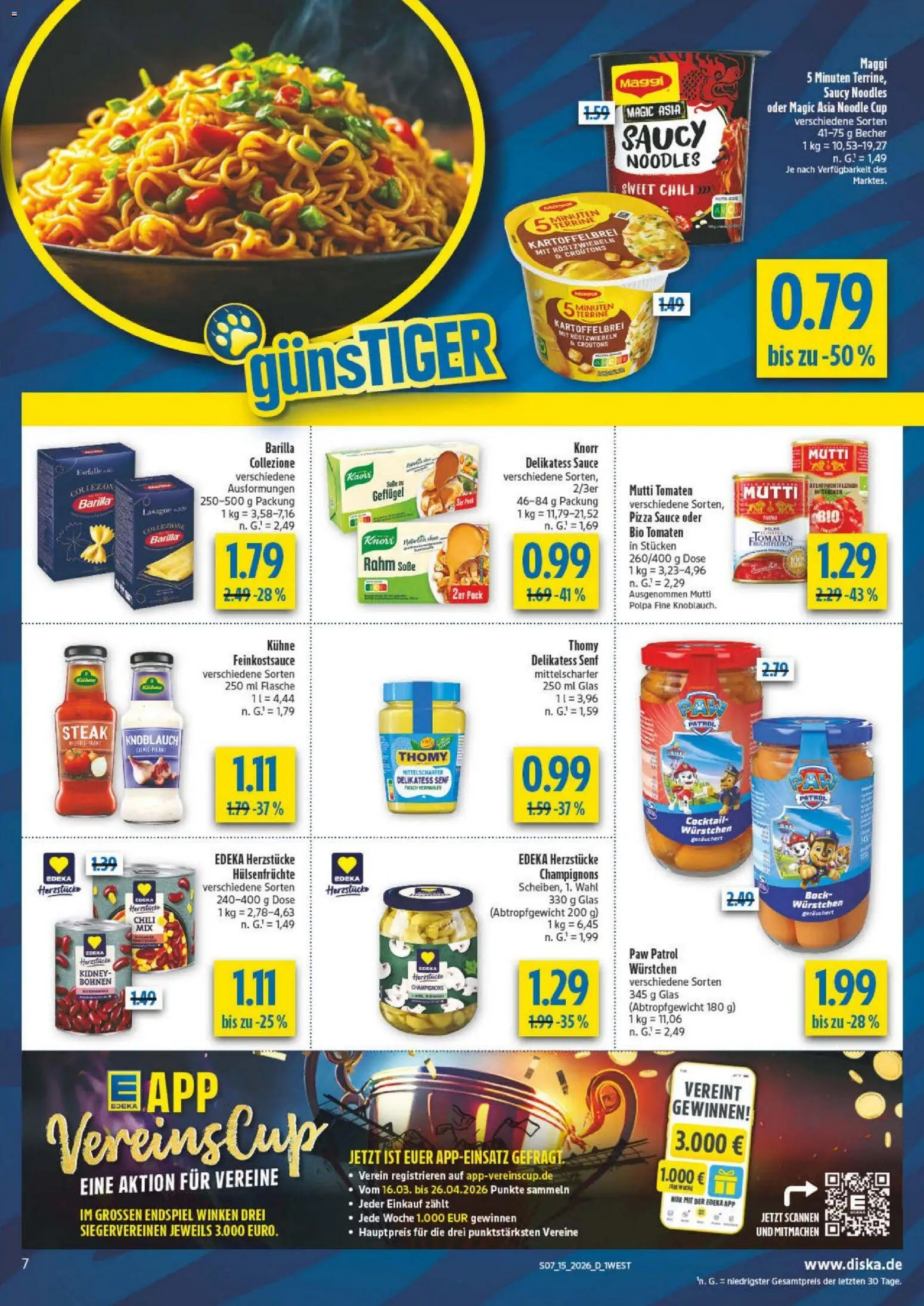 Diska - Diska Angebote Bayern KW15 – gültig ab 07.04.2026 | Seite: 7 | Produkte: Knorr, Knoblauch, Chili, Steak