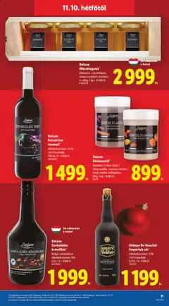 Deluxe Forralt bor rummal, Forralt bor rummal, alkoholtartalom: 14,5%, +50 Ft betétdíj, 750 ml - amely érvényes a következő dátumtól: 06.11.2025 | Oldal: 11