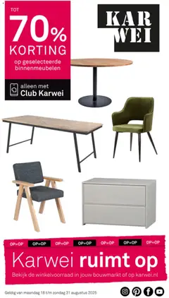 KARWEI - Folder - Voorbeeld van een folder van KARWEI, geldig van 25.08.2025