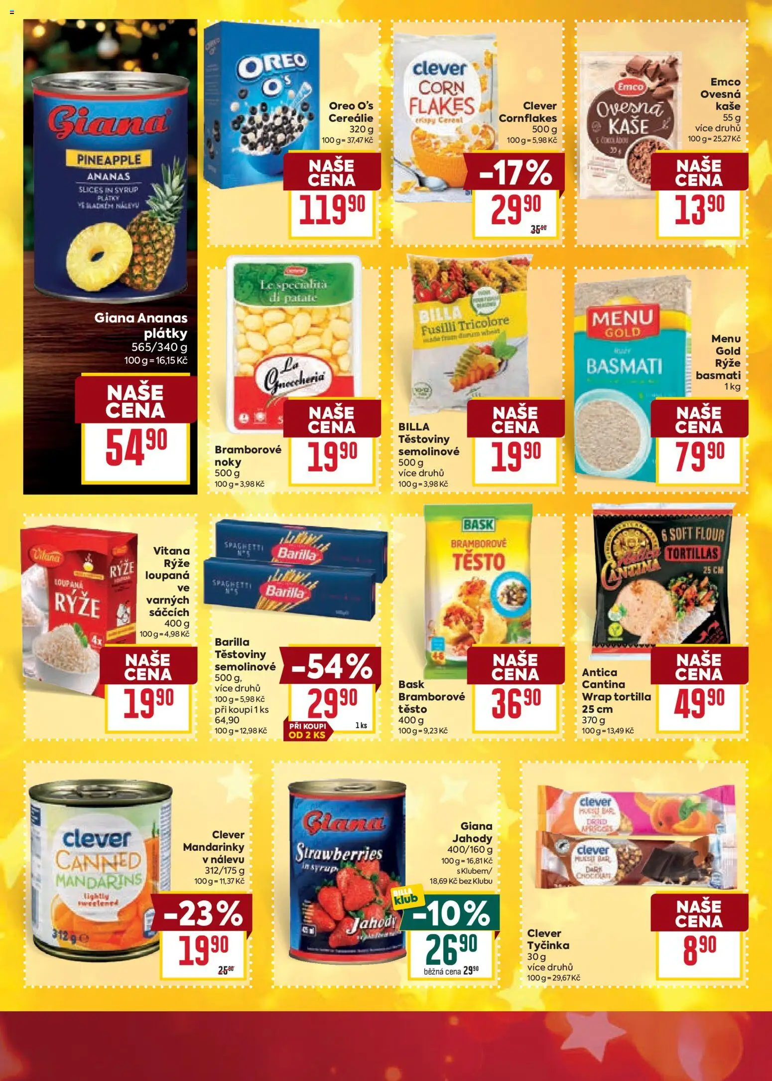 Billa Velký leták od 10.12.2025 | Strana: 22 | Produkty: Rýže, Jahody, Basmati, Clever