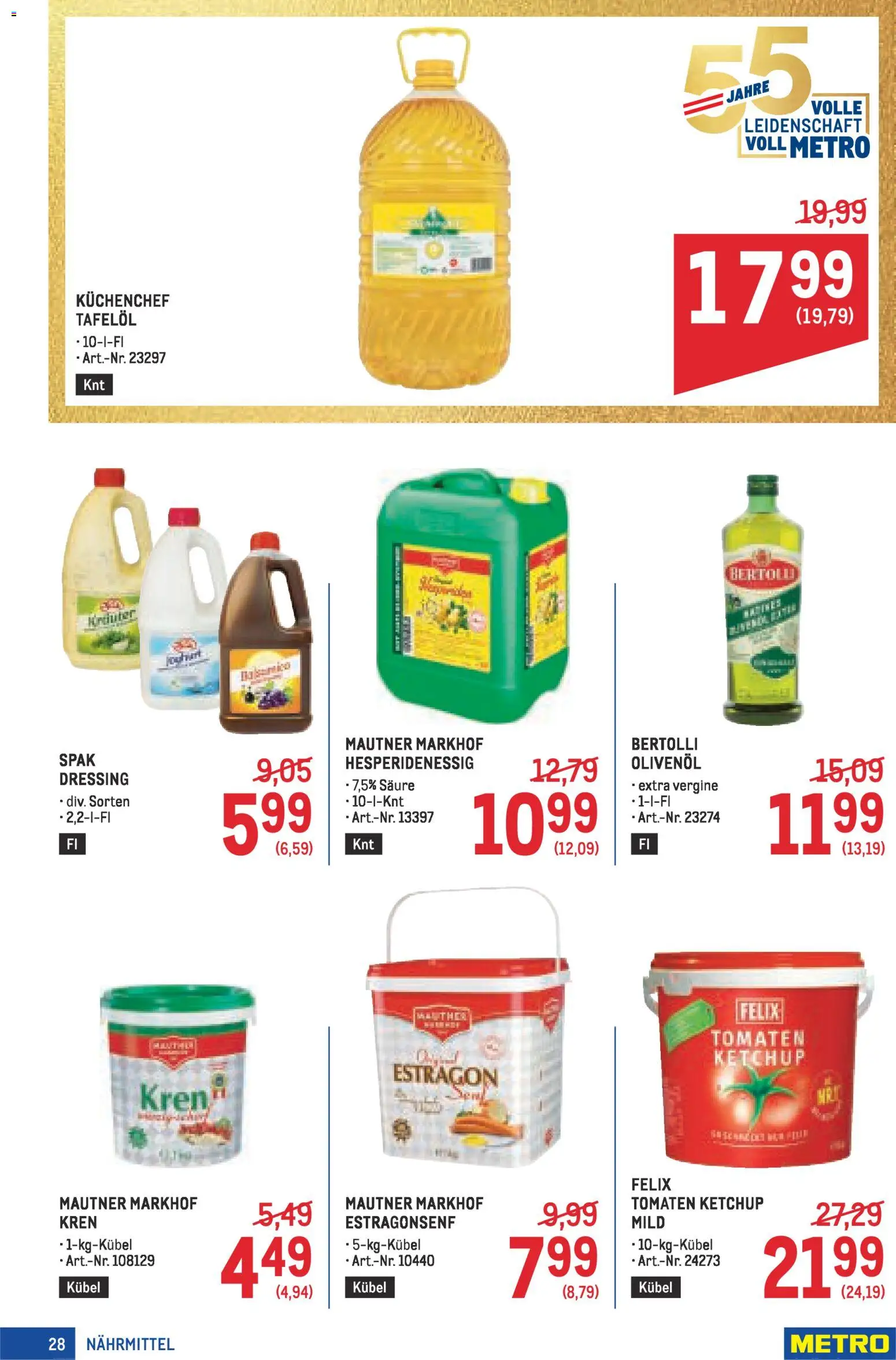 Metro angebote Profi gültig ab 19.02.2026 | Seite: 28 | Produkte: Ketchup, Tomaten