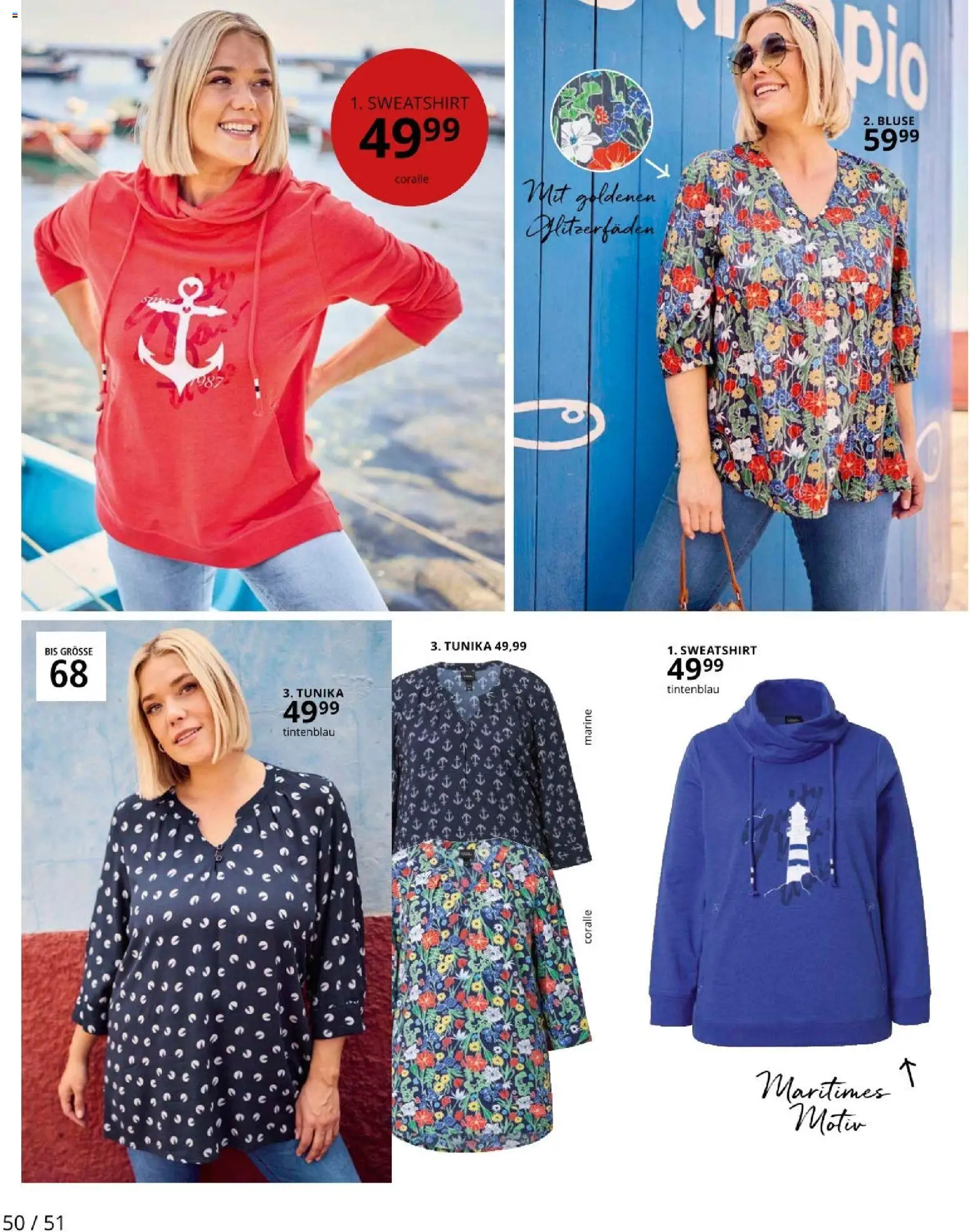 Ulla Popken akciós ujság - amely érvényes a következő dátumtól: 01.03.2026 | Oldal: 50 | Termékek: Tunika