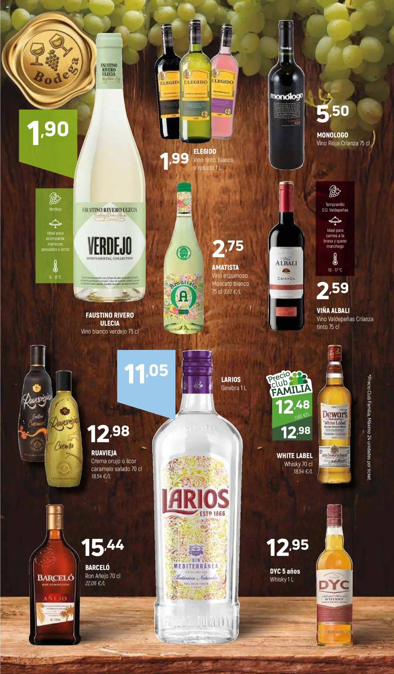 Coviran ofertas │ válido desde el 21.10.2025 | Página: 13 | Productos: Licor, Vino, Ginebra, Crema