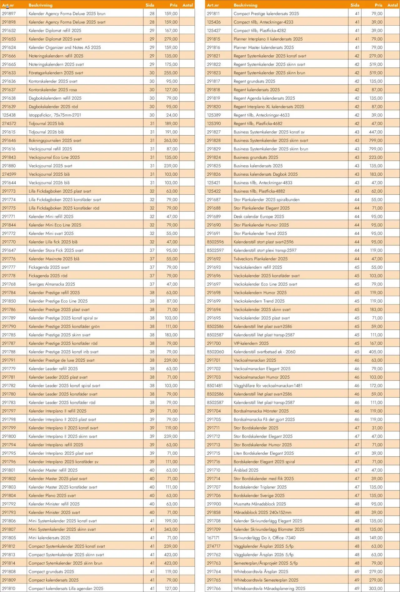 Lyreco reklamblad aktuell från 27.08.2024 | Sida: 34 | Produkter: Kalender, Musmatta