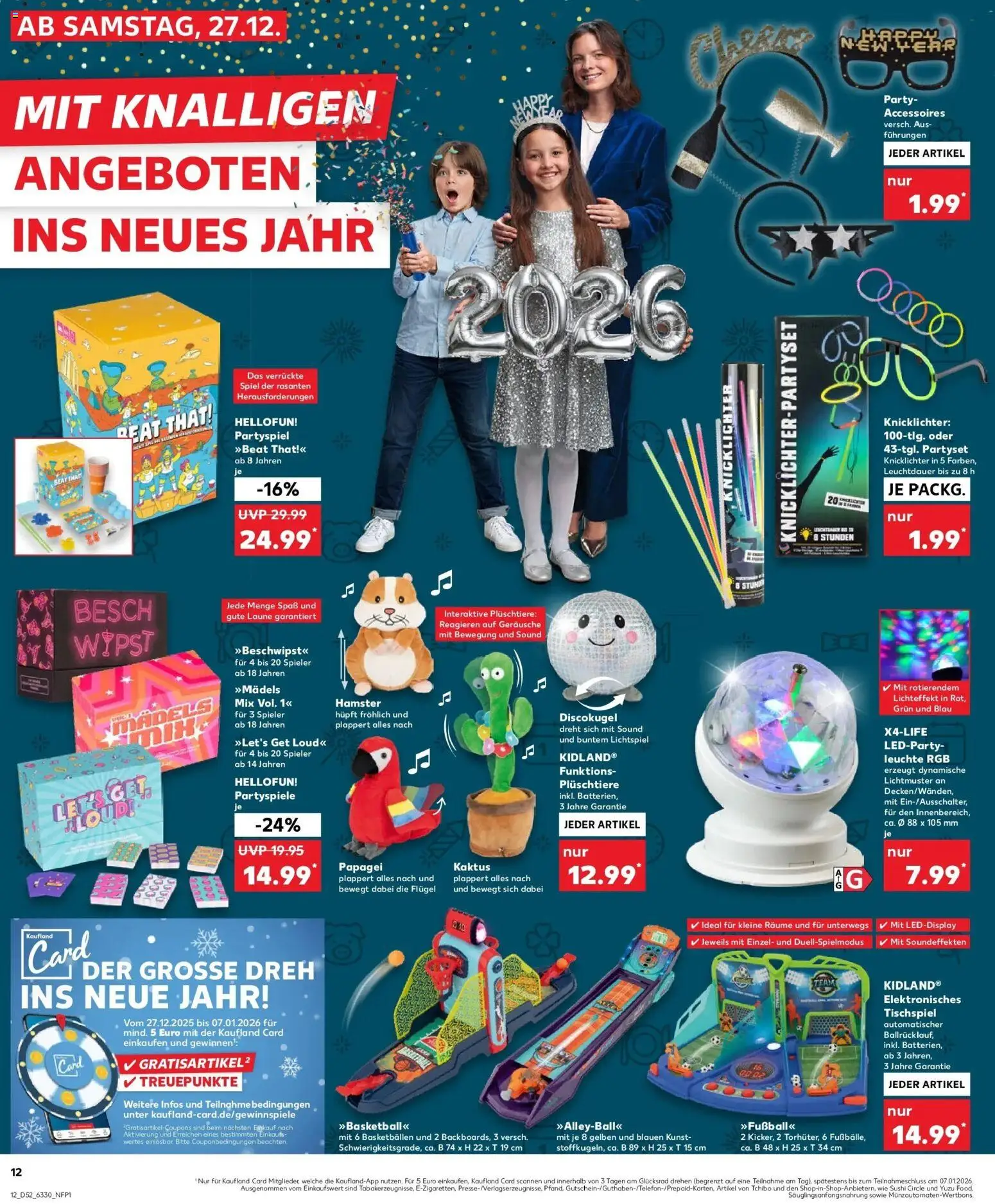 Kaufland prospekt Celle	 – gültig ab 27.12.2025 | Seite: 12 | Produkte: Spiel, Fußball, Football, Basketball