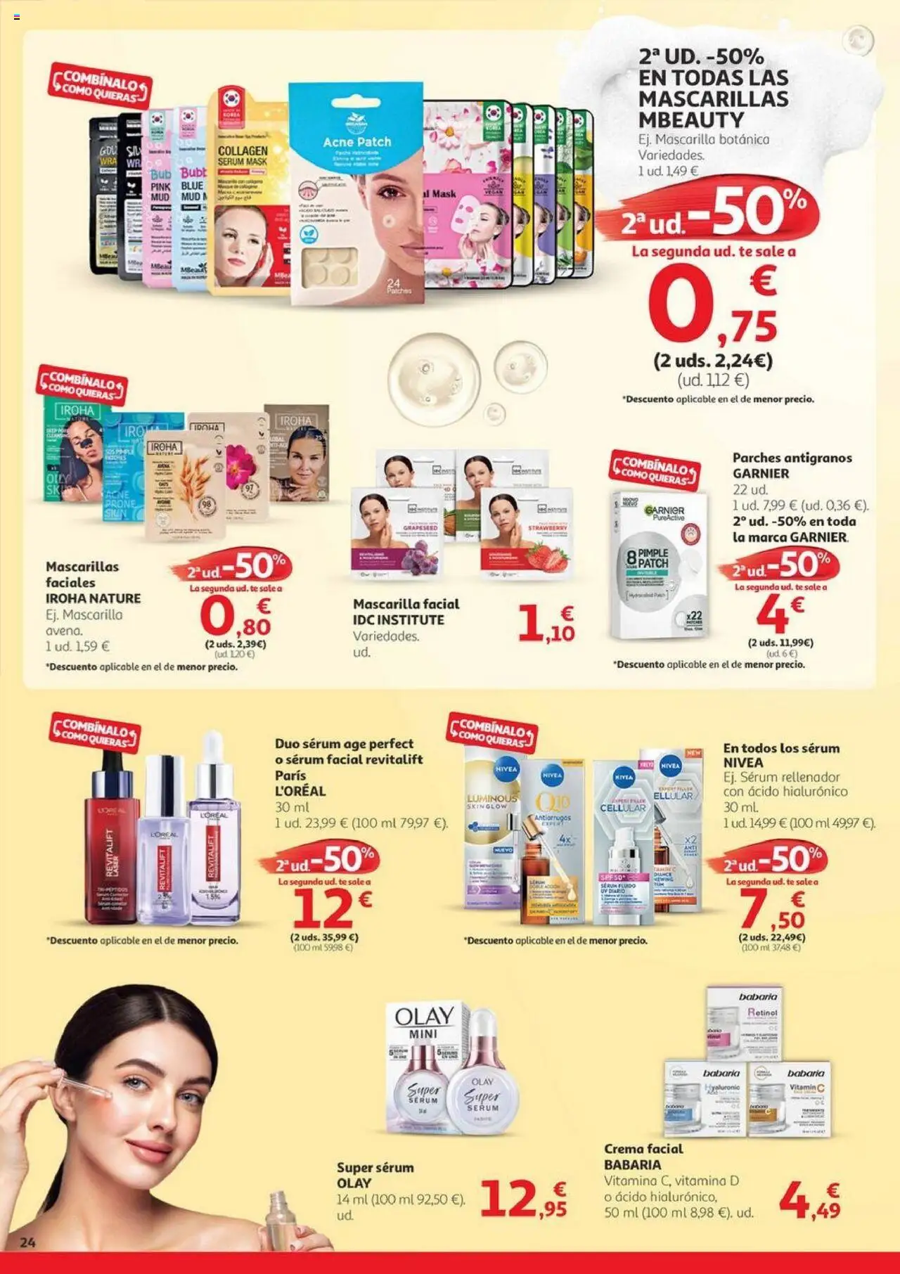 Alcampo - Aniversario │ válido desde el 03.06.2025 | Página: 24 | Productos: Sérum, Crema facial, Mascarilla facial, Té