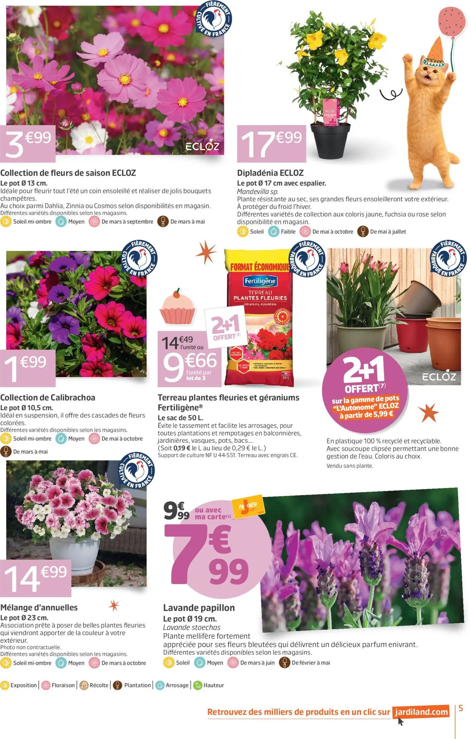 {H1} | Page: 5 | Produits: Sac, Parfum, Dipladénia, Terreau