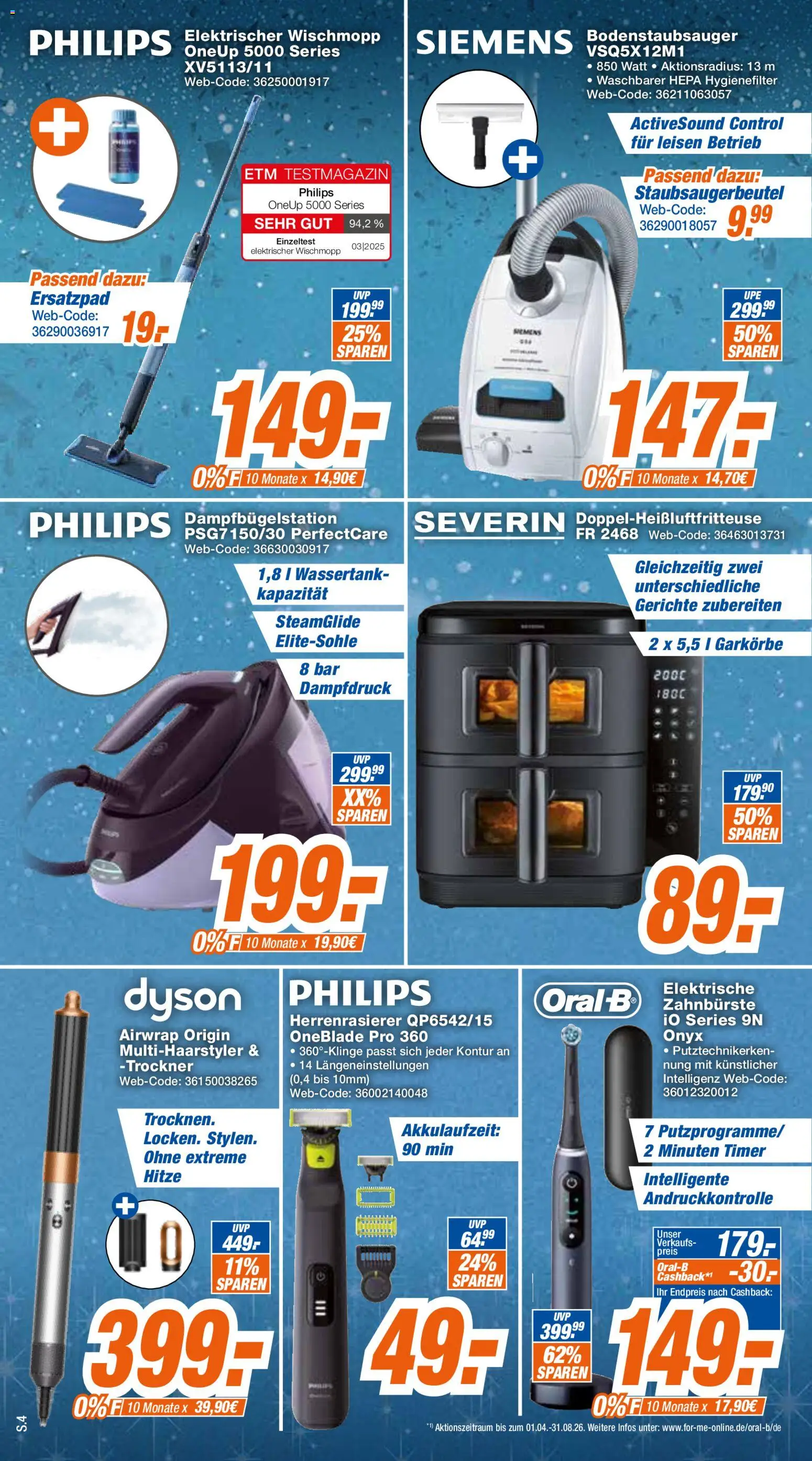 Expert - Giessen – gültig ab 06.04.2026 | Seite: 4 | Produkte: Philips, Dyson, Trockner, Zahnbürste