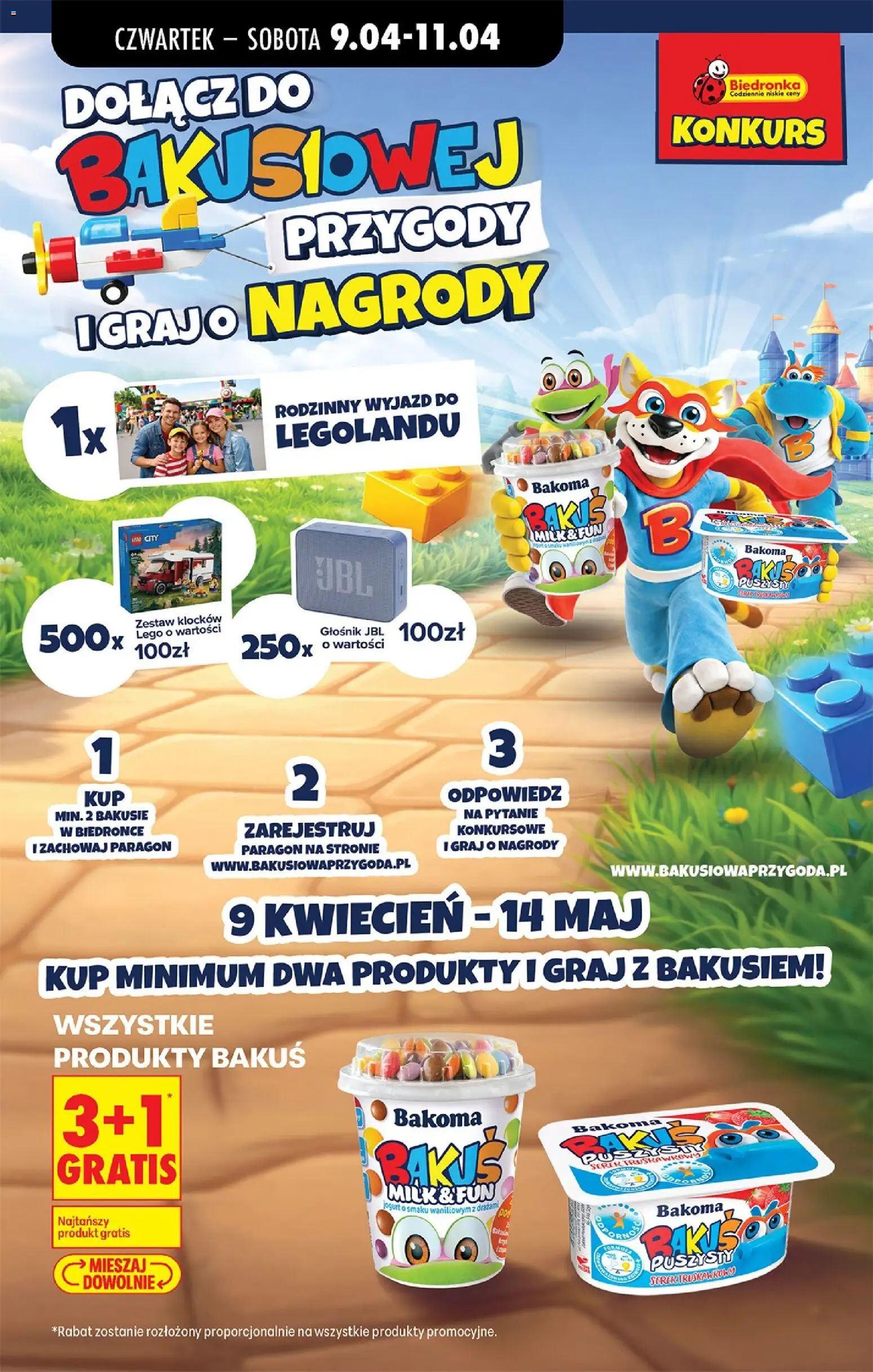 Biedronka Polsko leták - Codziennie niskie ceny od 09.04.2026 | Strana: 62 | Produkty: LEGO, Jogurt