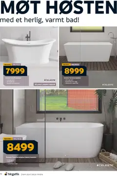 Forhåndsvisning av Megaflis kundeavis gyldig fra 09.10.2025 | Side: 12 | Produkter: Badekar, Bad