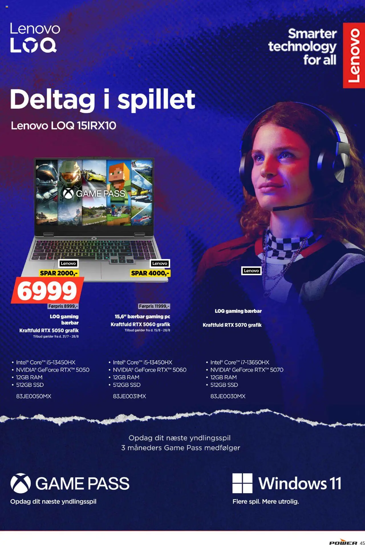 Power Tilbudsavis gyldig fra 22.08.2025 | Side: 45 | Produkter: RAM, PC, Gaming PC, SSD