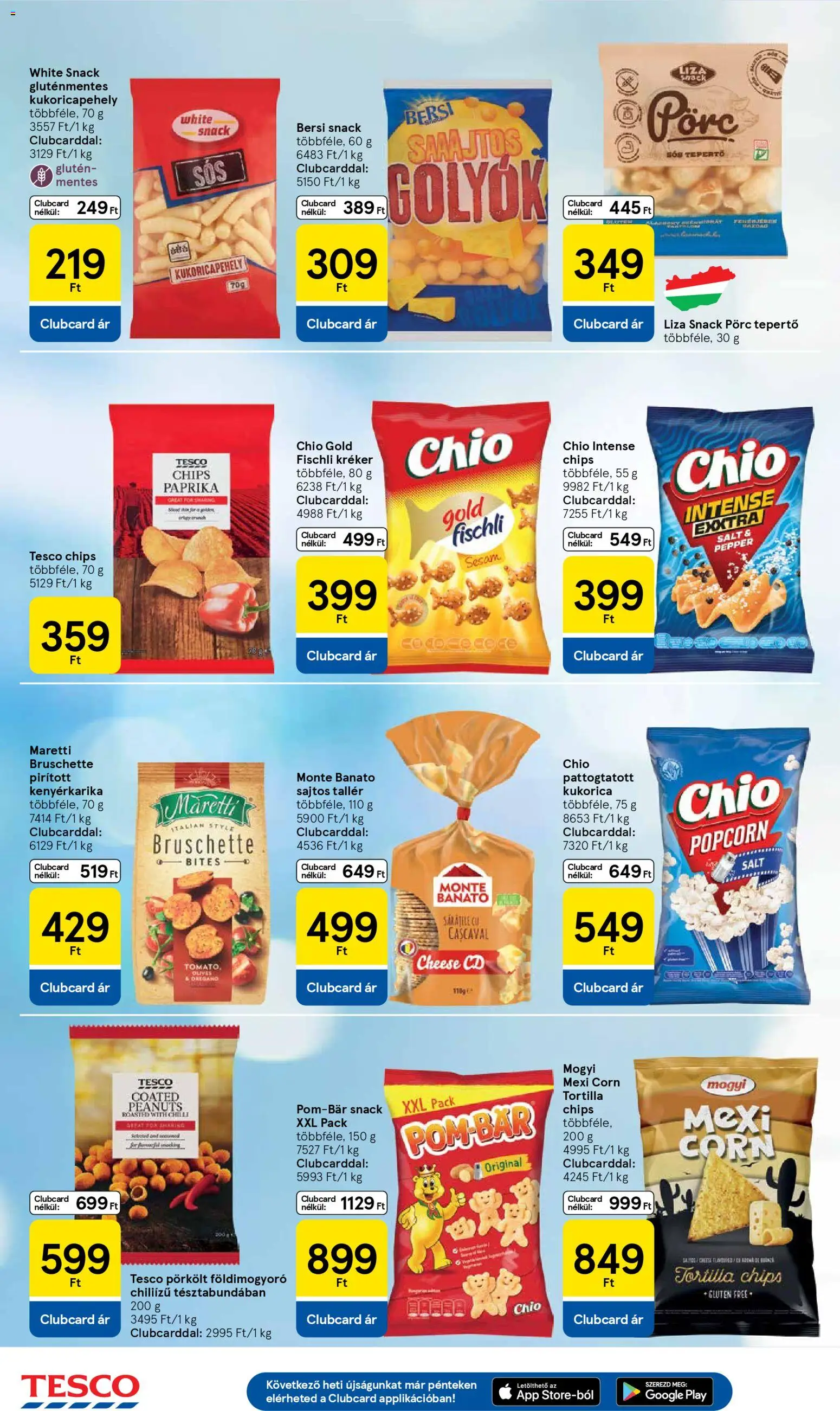Tesco akciós ujság - amely érvényes a következő dátumtól: 26.02.2026 | Oldal: 18 | Termékek: Sajtos tallér, Tortilla, Kréker, Földimogyoró