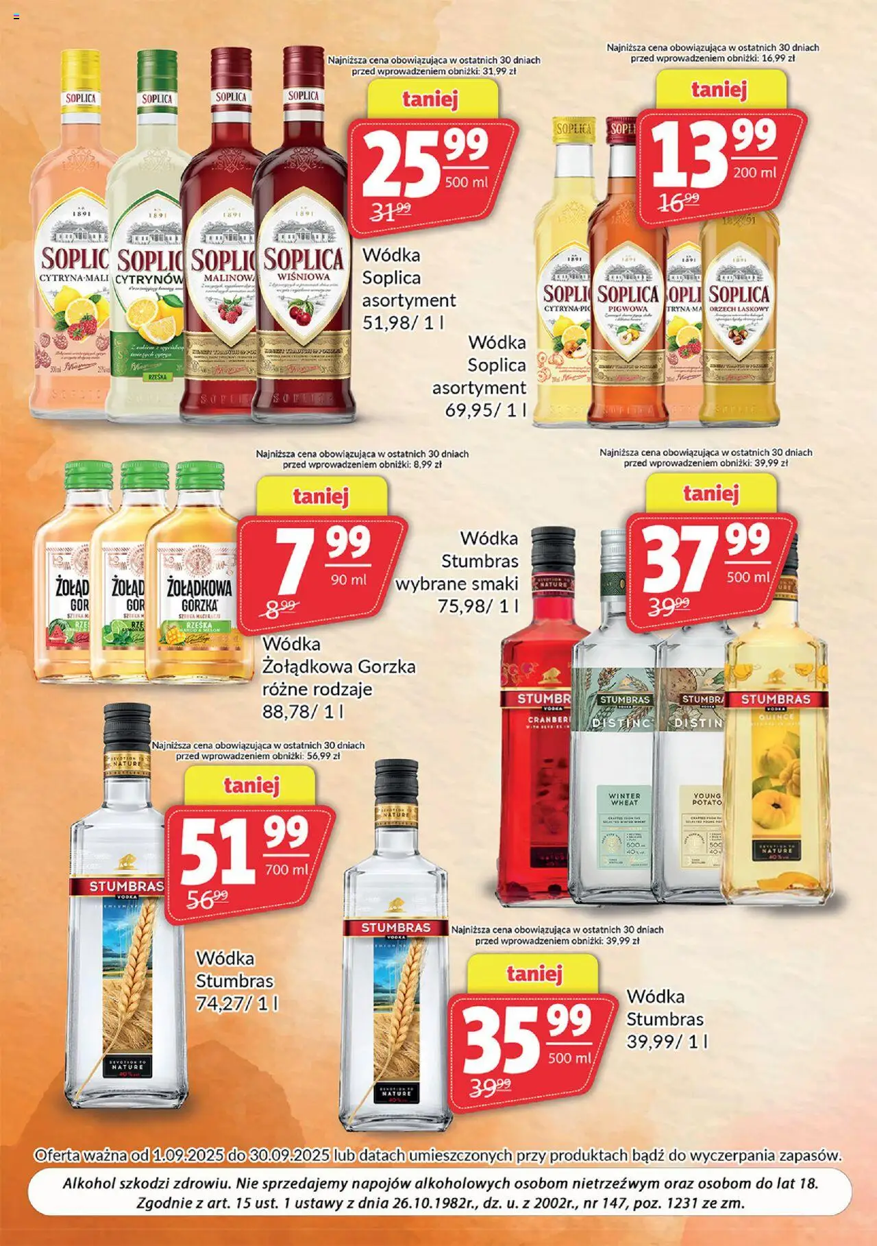 Prim Market Gazetka - Oferta alkoholowa od 01.09.2025 | Strona: 2 | Produkty: Soplica wódka, Vodka, Alkohol, Wódka