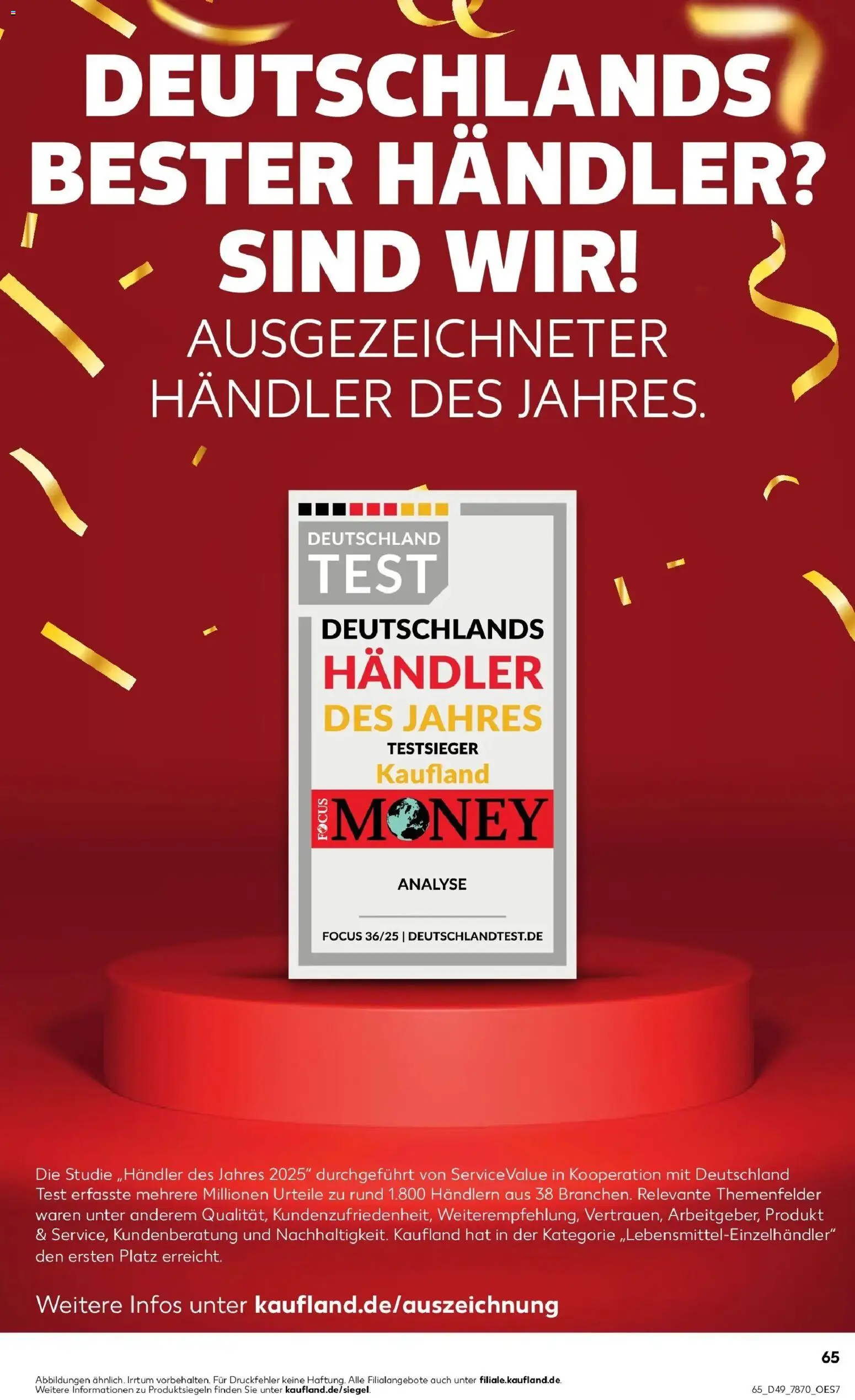 Kaufland prospekt Lindau (Bodensee)	 – gültig ab 08.12.2025 | Seite: 65