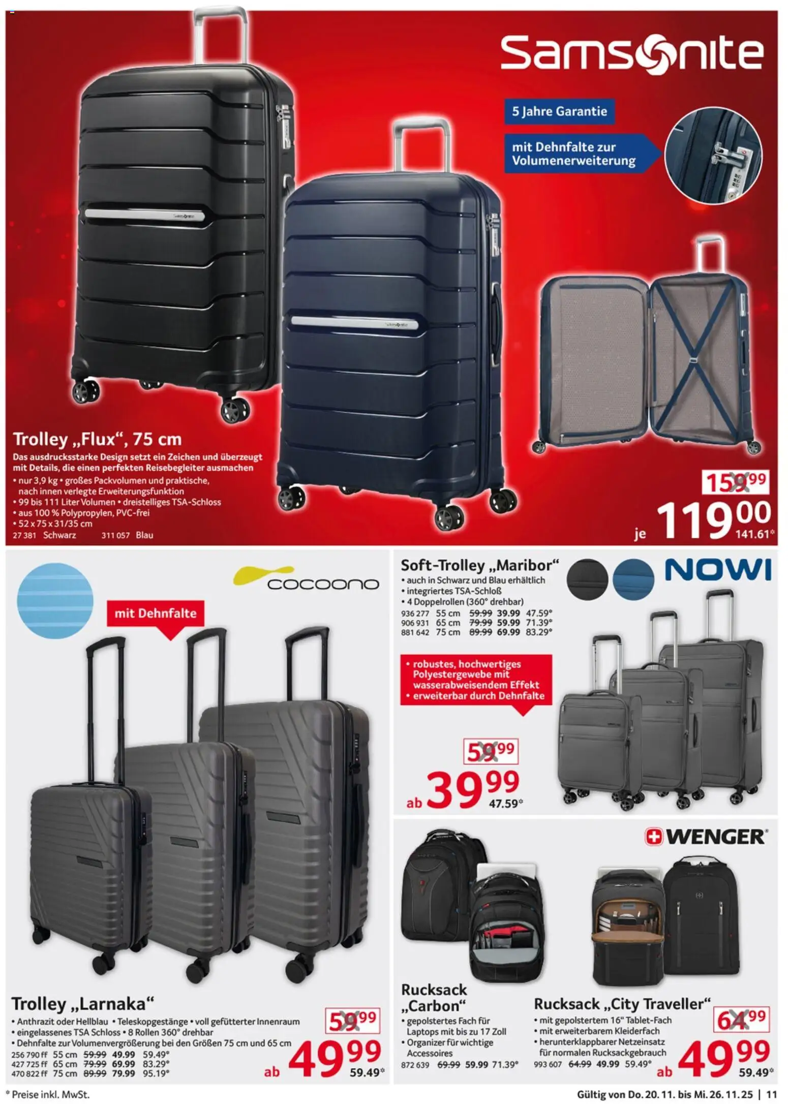 Selgros  Non Food – gültig ab 20.11.2025 | Seite: 11 | Produkte: Rucksack