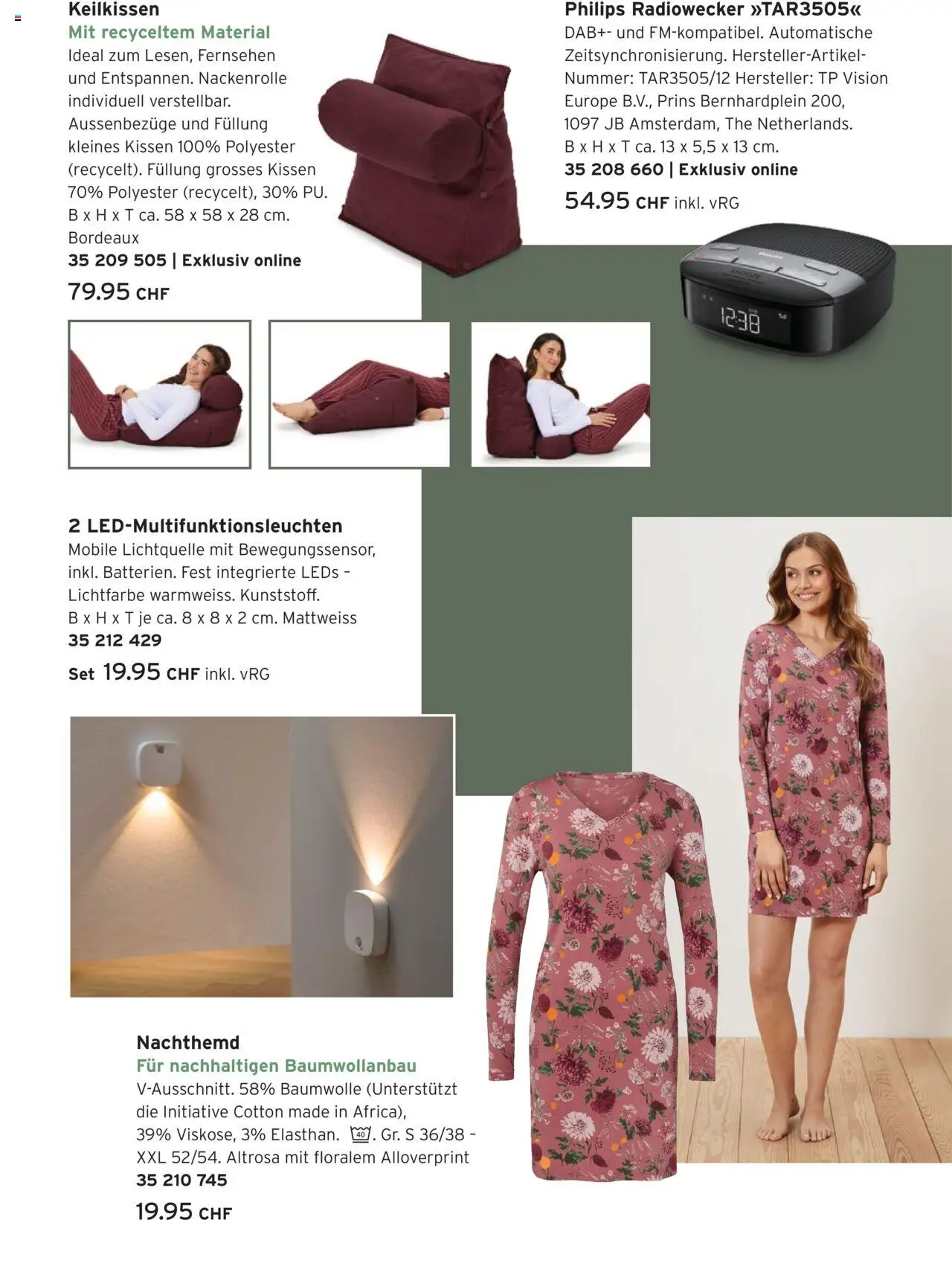 Tchibo Aktionen – gültig ab 01.10.2025 | Seite: 27 | Produkte: Kissen, Radiowecker, Fernsehen, Philips