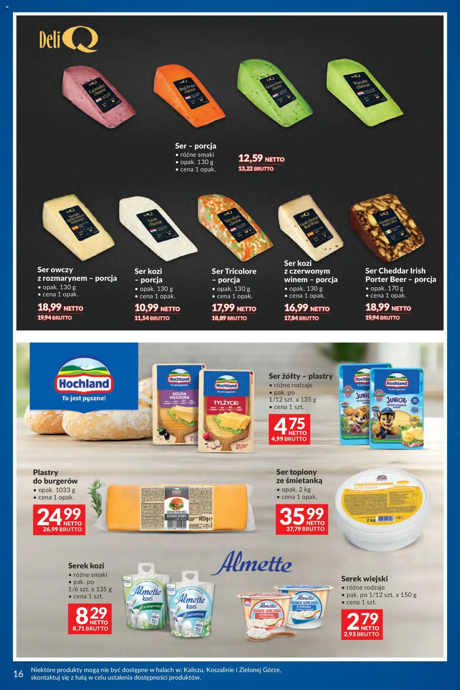 Makro Gazetka - Na wiosnę od 03.03.2026 | Strona: 16 | Produkty: Ser kozi, Serek wiejski, Ser, Ser cheddar