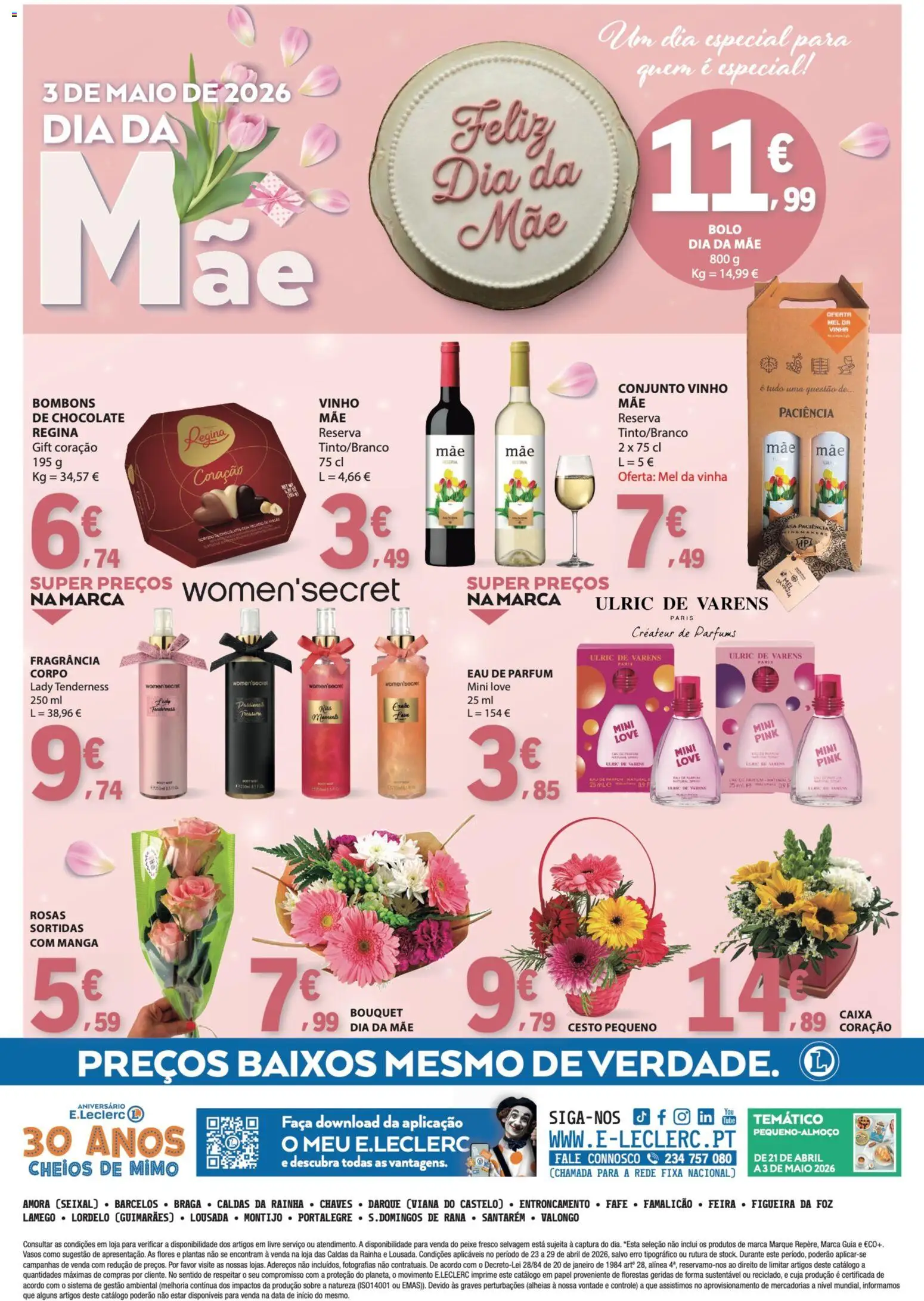 E.Leclerc folheto │ válido de 23.04.2026 | Página: 36 | Produtos: Faca, Flores, Vinho, Peixe