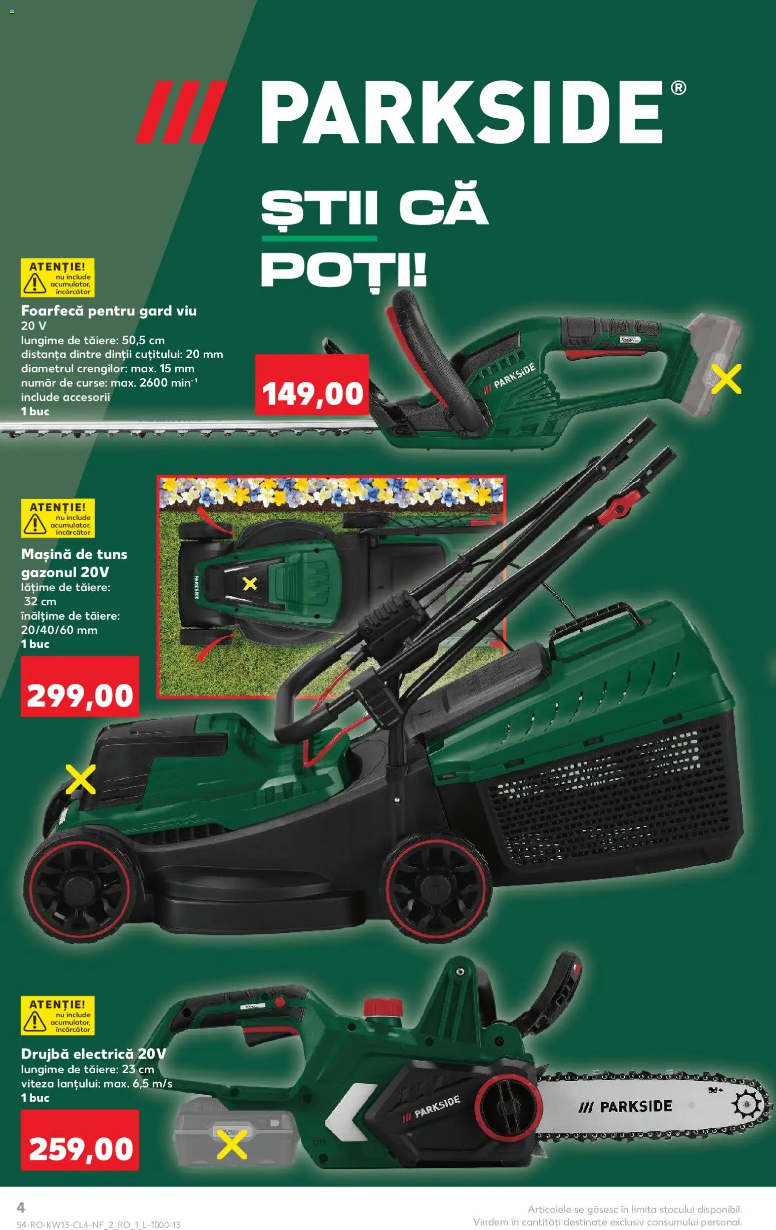 Noul catalog Kaufland – valabil de la 25.03.2026 | Pagină: 4 | Produse: Trimmer, Încărcător, Mașină de tuns